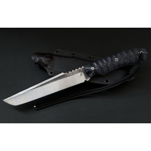 ЧОРНА ХВИЛЯ ТАНТО ніж ручної роботи майстра студії Fomenko Knifes, Сталь CPM20-CV™ 60-61 HRC. Photo 2